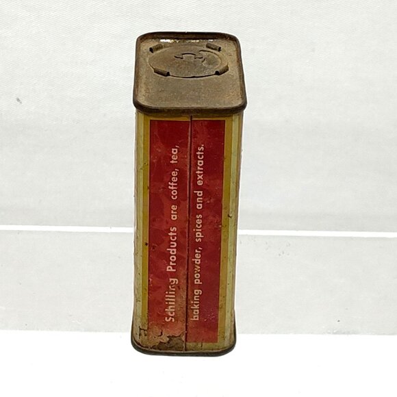 Schilling & Co Savory Spice Tin 1.5 Oz 1930s Retro Kitchen Collectible VTG Decor - Picture 3 of 6
